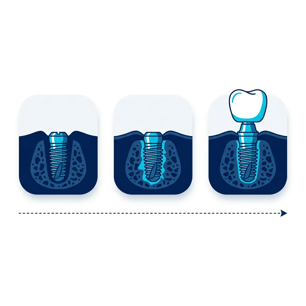 same day implant placement to final crown timeline in Turkey