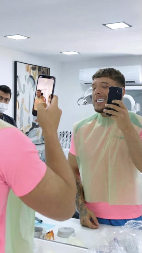 Dylan, a UK Smiles patient, in a video posted to Instagram