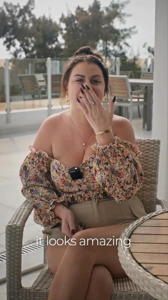 Katie, a UK Smiles patient, in a video posted to Instagram