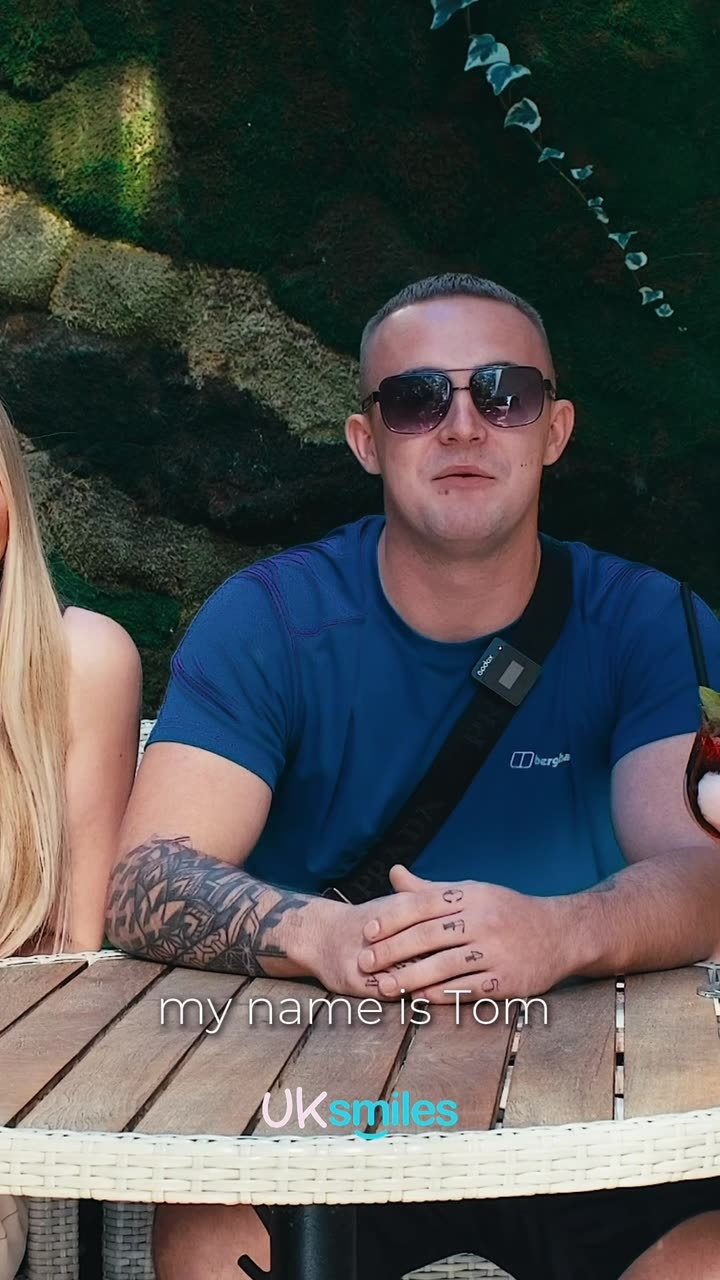 Morgan and Tom, a UK Smiles patient, talking about their treatment